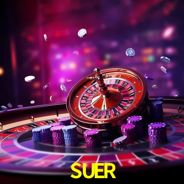 SUER Casino - juegos, cajero y retiros Lobby SUER Casino con mesas, rodillos, cajero y acceso móvil seguro