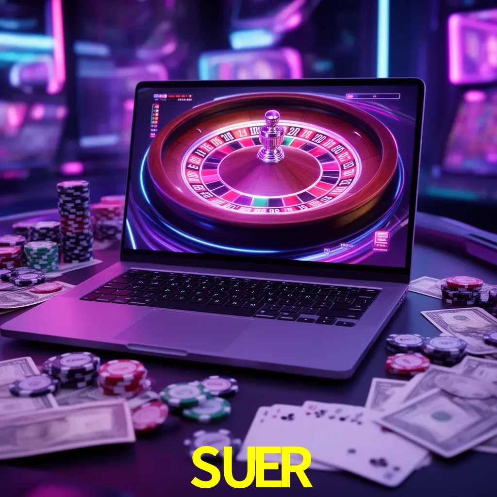 Centro móvil SUER con casino, cajero, bonos, app y acceso de cuenta para México