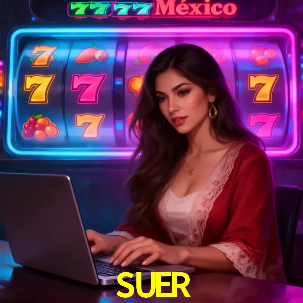 SUER Slots - tragamonedas, RTP y control Tragamonedas SUER con símbolos, saldo móvil y reglas de apuesta visibles